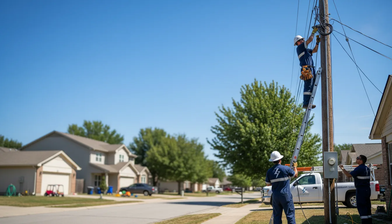 Residential electrician providing installation services in Willshire, OH